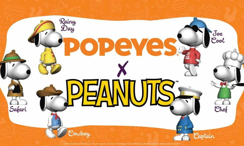 Popeyes çocuk menüsünde Snoopy’nin yeni karakterleriyle buluşma fırsatı