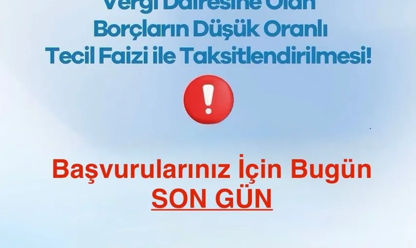 Zonguldak defterdarı mükelleflere son başvuru tarihini hatırlattı