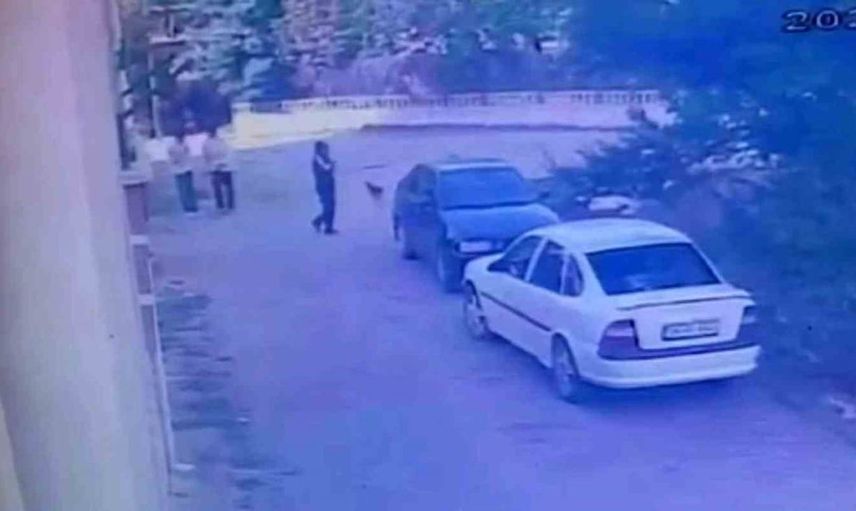 Bolu'da park halindeki araçtan saat çalan hırsız güvenlik kamerasında