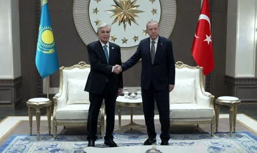 Cumhurbaşkanı Erdoğan, Tokayev’i resmi ziyarette karşıladı