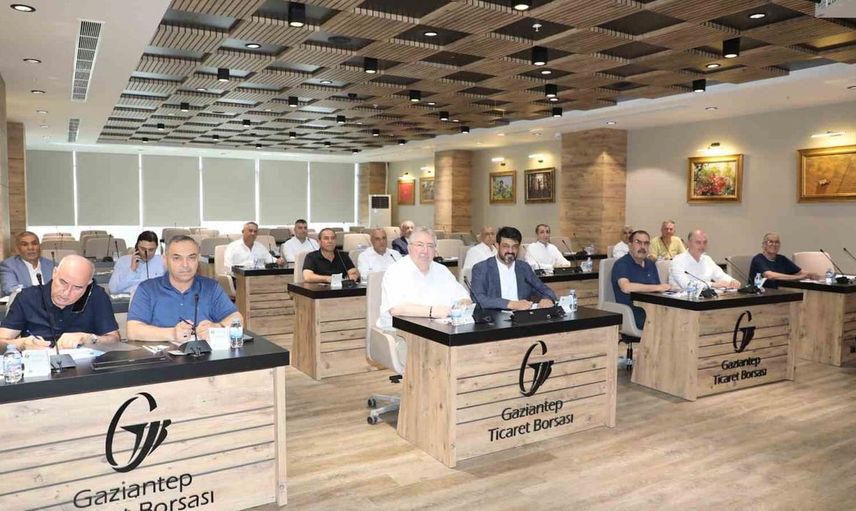 Gaziantep Ticaret Borsası Temmuz ayı olağan meclis toplantısı yapıldı