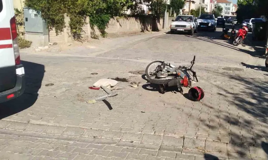 Muratlı'da motosiklet kazasında bir kişi yaralandı