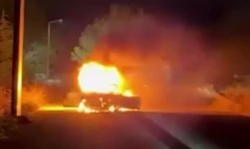Eskişehir'de seyir halindeki araçta yangın paniği