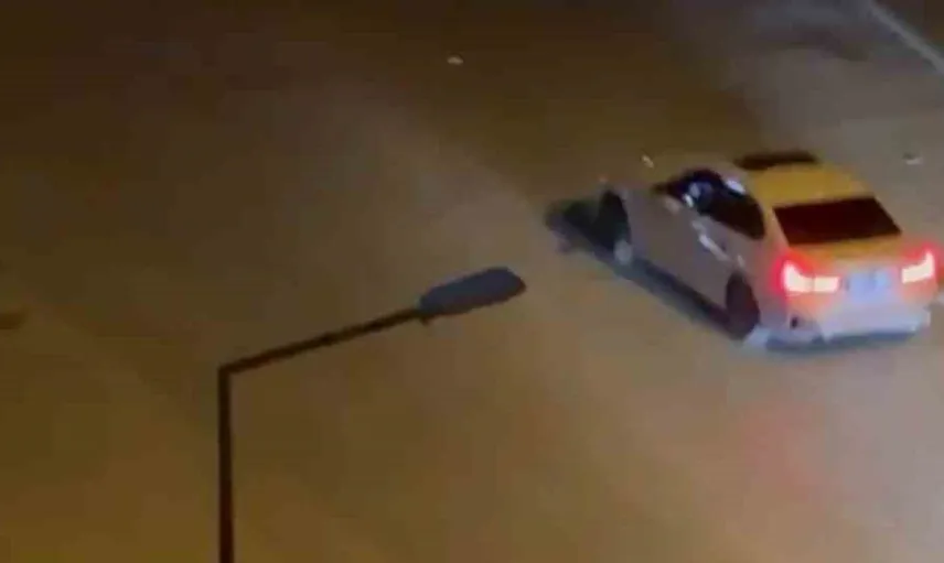 İzmir'de drift atarak mahalleliyi korkutan sürücüye dev ceza