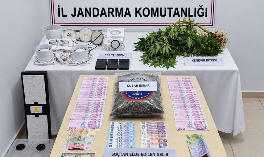 Antalya'da evini uyuşturucu imalathanesine çeviren şüpheli yakalandı