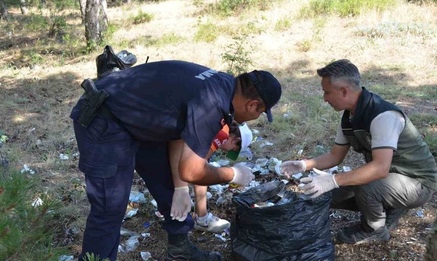 Tosya'da orman yangınlarına karşı temizlik etkinliği düzenlendi