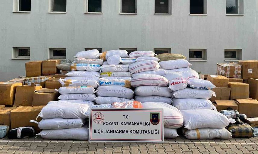 Adana'da 20 milyon TL değerinde kaçak tütün operasyonu