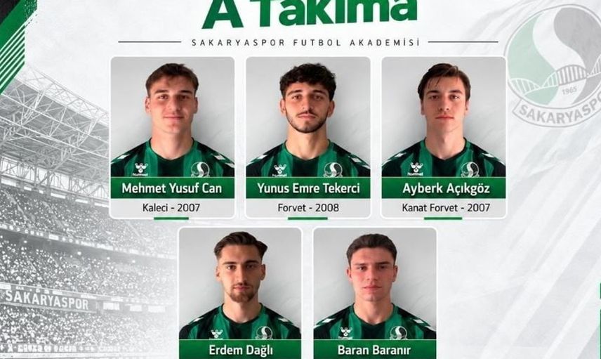 Sakaryaspor altyapısının yetenekleri A takıma yükseldi