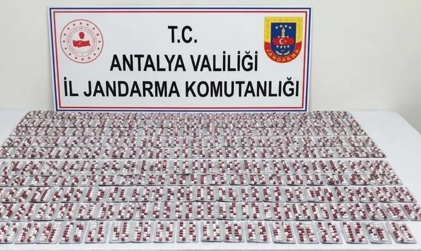 Manavgat’ta uyuşturucu operasyonu: 3 bin sentetik hap ele geçirildi