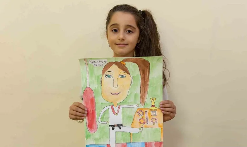 Manavgat'ta çocukların hayal gücü karikatürle buluştu