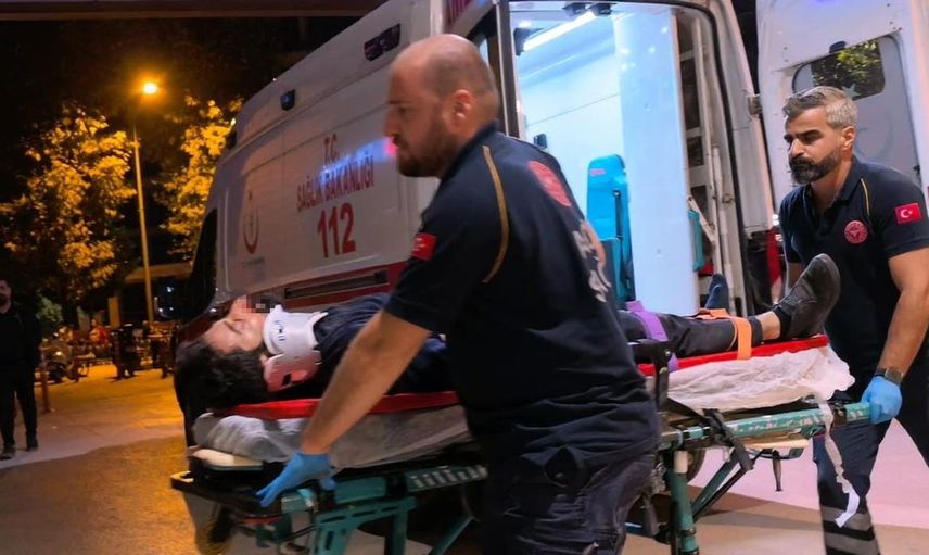 İnegöl'de asansör boşluğuna düşen işçi hastaneye kaldırıldı