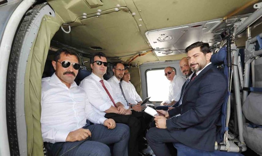 Hatay'daki iyileştirme çalışmaları havadan gözlemlendi