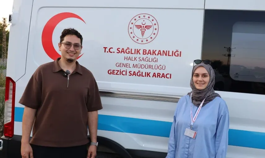 Bafra'da mobil sağlık hizmetleri tarımsal alanlarda vatandaşlarla buluştu
