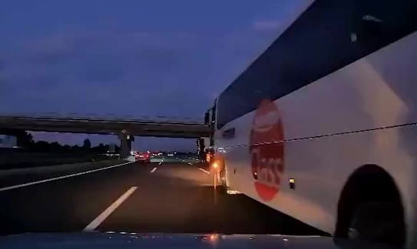Bolu'da otobüs kazası paniği: Ailenin çığlıkları kameralara yansıdı