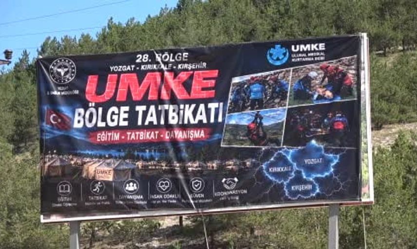 Yozgat'ta UMKE tatbikatı ile afet senaryoları gerçeğe dönüştü