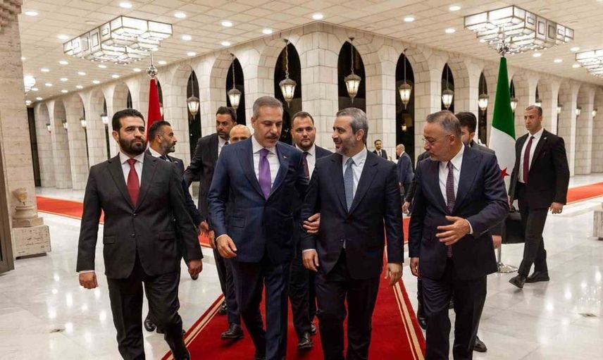Hakan Fidan, Şam'da Suriye yetkilileriyle üçlü toplantı gerçekleştirdi
