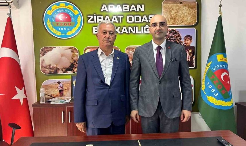 Gaziantep'te kaymakam ve ziraat odası başkanı tarım konularını görüştü