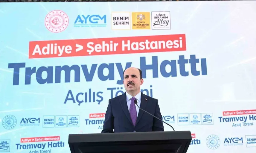 Konya'nın ulaşımına büyük katkı: Adliye-Şehir Hastanesi tramvay hattı hizmete açıldı