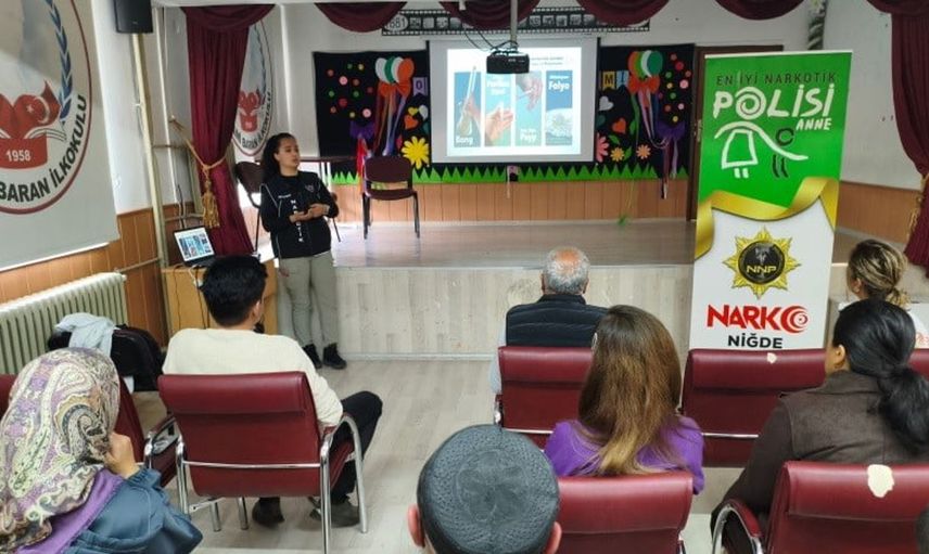 Niğde'de uyuşturucu ile mücadele için 2 bin 92 kişiye bilgi verildi