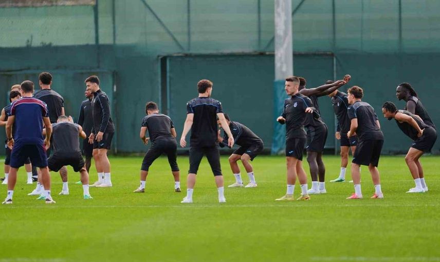 Trabzonspor, Hearts maçı için hazırlıklarını tamamladı