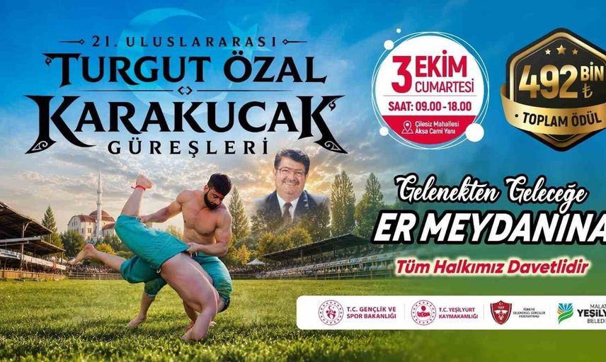 Gelenekten geleceğe: Turgut Özal Karakucak Güreşleri Malatya'da başlıyor