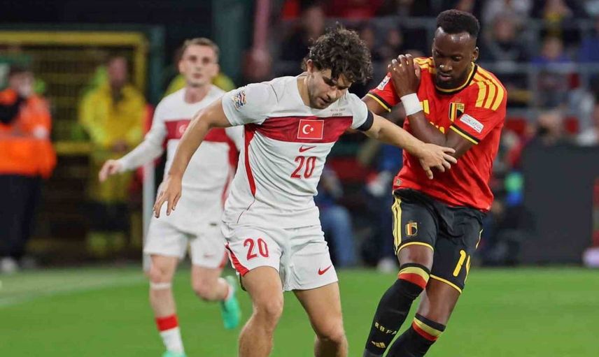 A milli takım belçika'ya karşı ilk yarıyı geride kapattı
