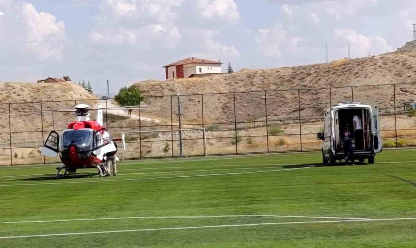 Kalp krizi geçiren hasta hava ambulansıyla Malatya’ya ulaştırıldı
