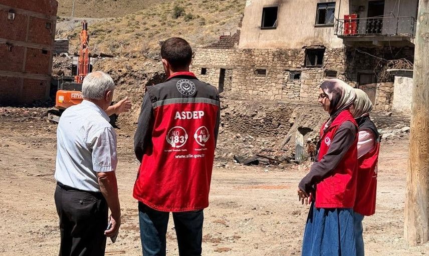 Yangından etkilenen ailelere psikososyal destek