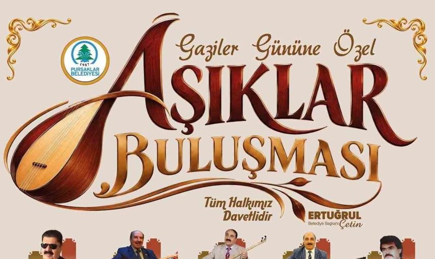 Pursaklar'da gaziler günü etkinliği: aşıklar buluşmasıyla kültürel zenginlik artıyor