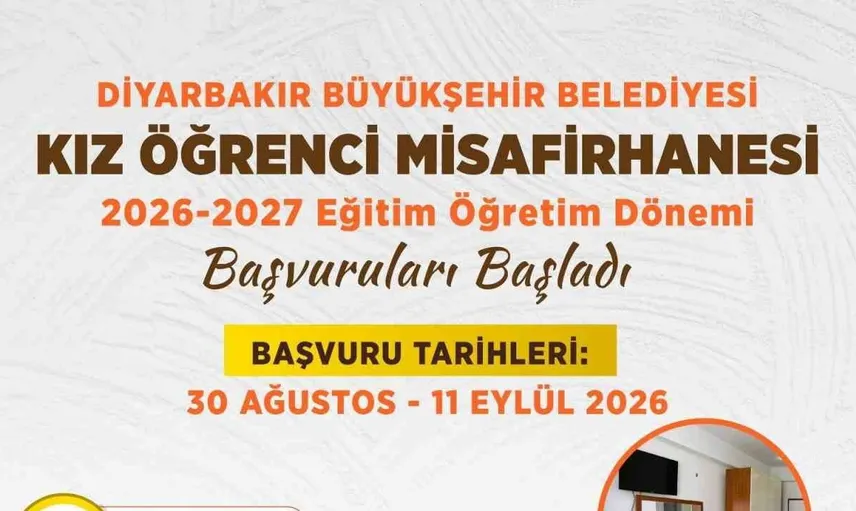 Diyarbakır'da kız öğrenci misafirhanesi başvuruları başladı