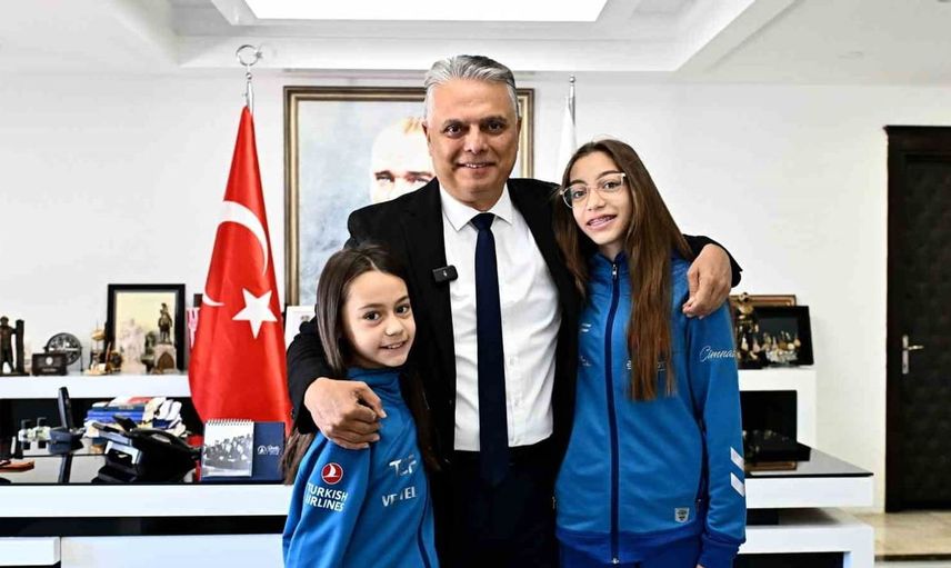 Ritmik cimnastikte iki altın madalya kazanan Şahin kardeşler hedeflerini büyütüyor