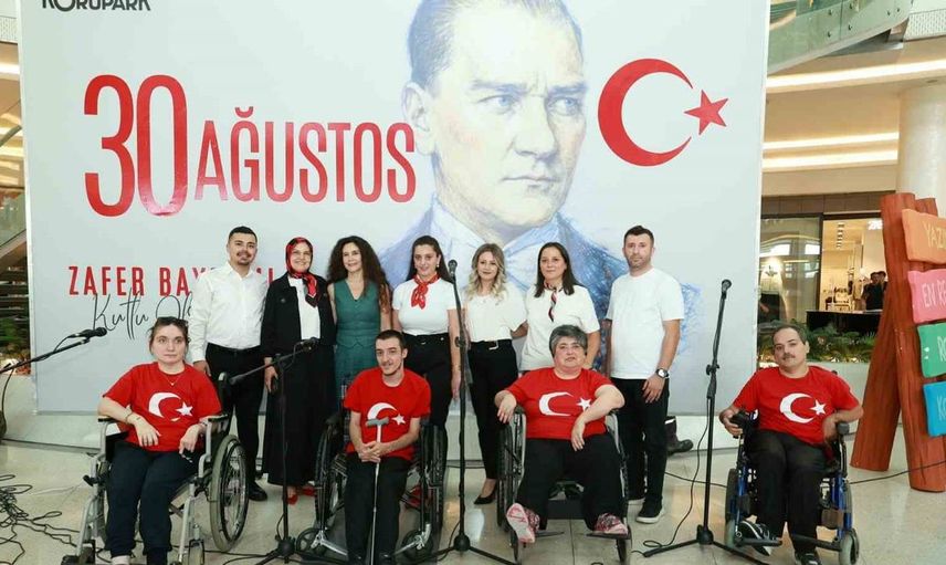 Özel bireyler 30 ağustos zafer bayramı'nı coşkuyla kutladı