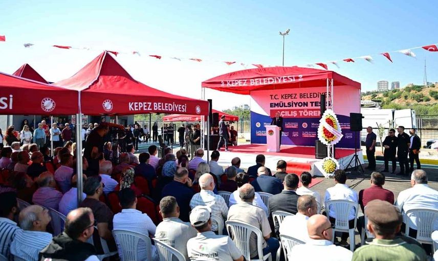 Kepez’de emülsiyon tesisi ile maliyet avantajı sağlanıyor