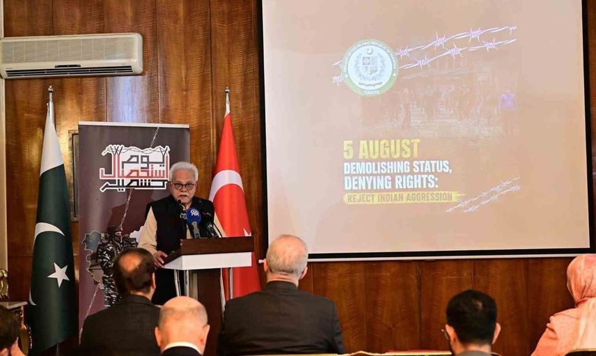 Pakistan büyükelçiliği, keşmir sömürü günü anma etkinliği düzenledi