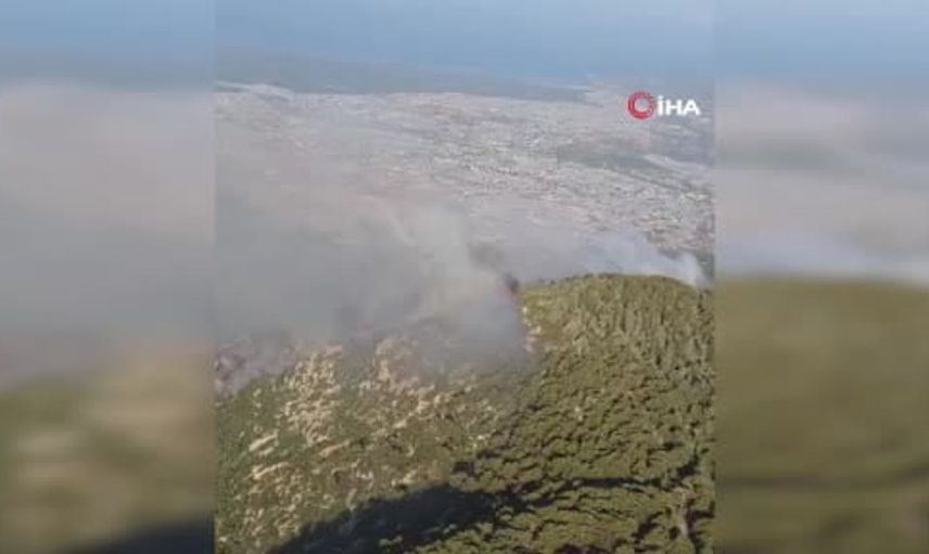 Kaş'ta orman yangınına müdahale devam ediyor