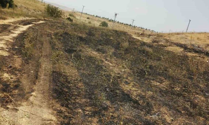 Van’ın Muradiye ilçesinde anız yangını kontrol altına alındı