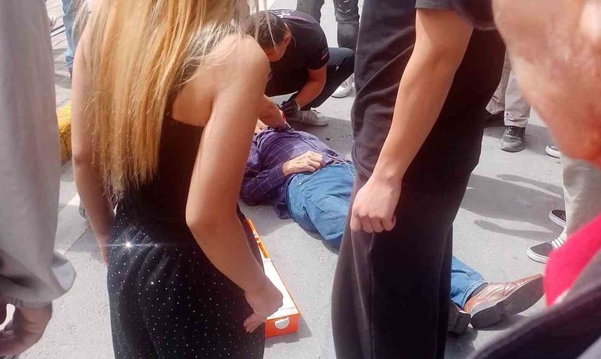 Eskişehir’de yaşı küçük motosikletlinin çarptığı yaya yaralandı