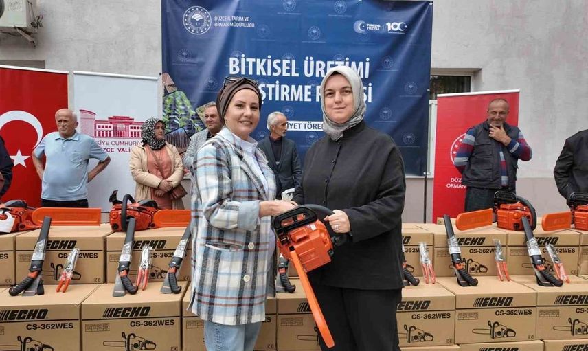Düzce'de fındık üreticilerine ekipman desteği ile verimlilik artacak