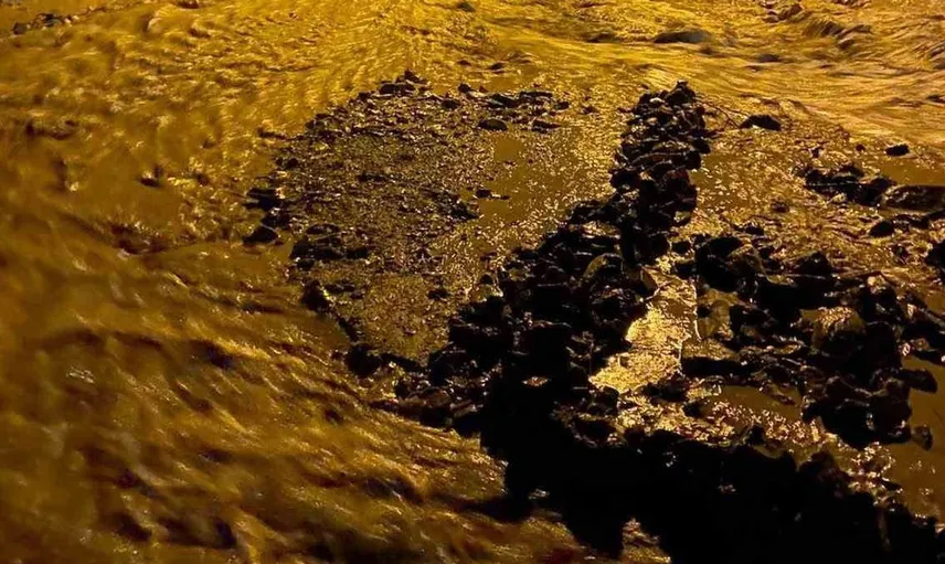 Saraycık köyünde yoğun yağışlar taşkına yol açtı