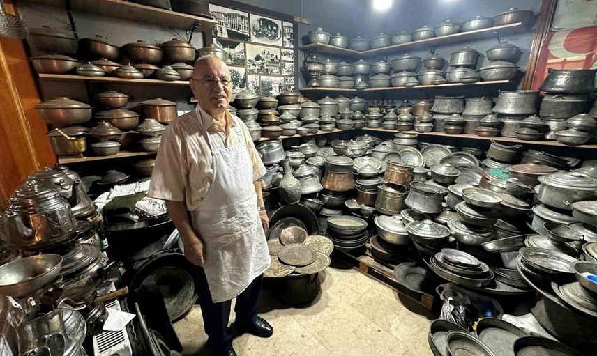 Tarihi bakır ev eşyaları koleksiyonerler için cazibe merkezi oldu