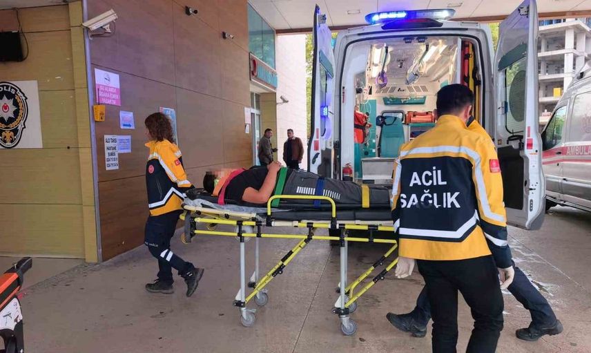 İnegöl'de merdiven boşluğuna düşen çocuk hastanelik oldu