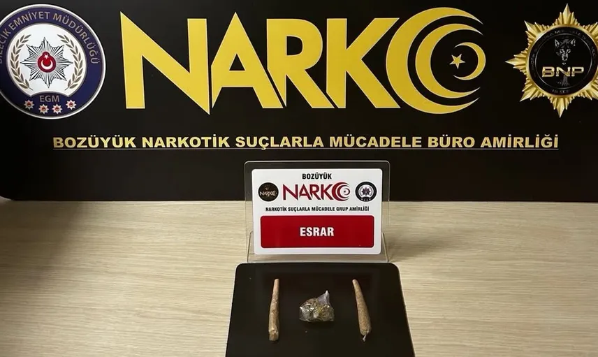Bilecik’te şüpheli şahısın üzerinde uyuşturucu madde ele geçirildi