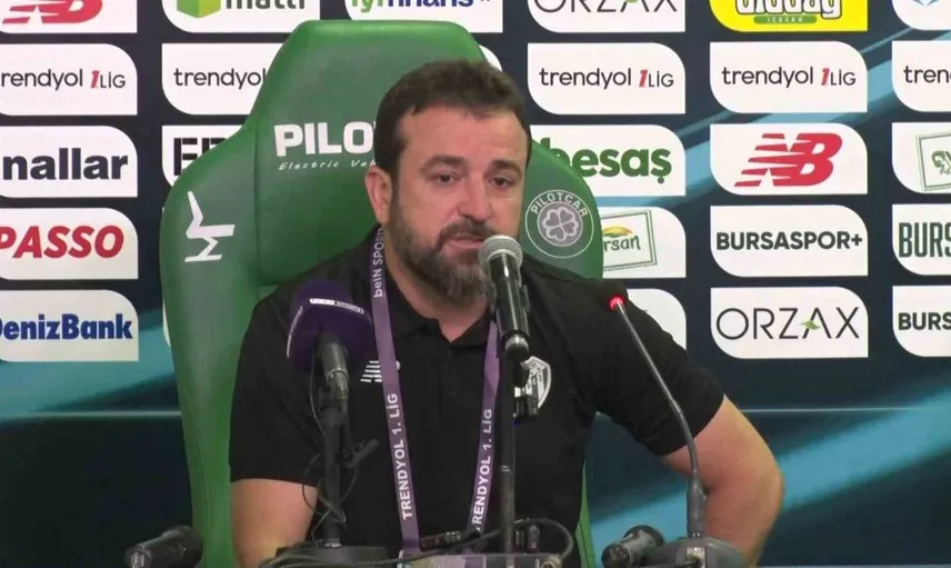 Bursaspor'un teknik sorumlusundan taraftara özür: Önümüzdeki hafta sahada telafi edeceğiz