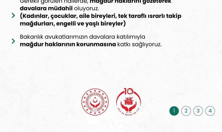 Bakanlık, şiddet mağdurlarının hukuki korumasını güçlendiriyor