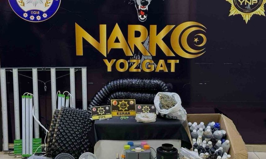 Yozgat'ta uyuşturucu yetiştiren şüpheli operasyonla yakalandı