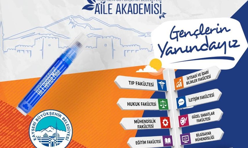 Kayseri Büyükşehir’den üniversite adaylarına ücretsiz yks tercih danışmanlığı desteği
