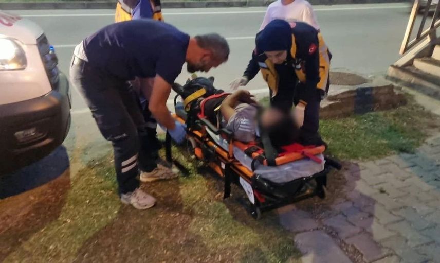 Sinop'ta üst geçit merdiveninden düşen çocuğun sağlık durumu iyi