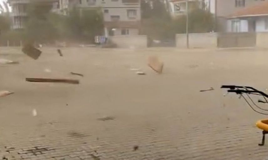 Tokat’ta fırtına ve sağanak hayatı olumsuz etkiledi