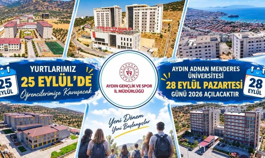 Aydın'da üniversite öğrencileri yurtlara giriş için hazırlıklarını sürdürüyor