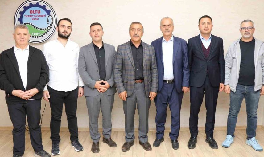 Oltu'da ticaret ve sanayi odası başkanlığına yeniden Baki Karaca seçildi